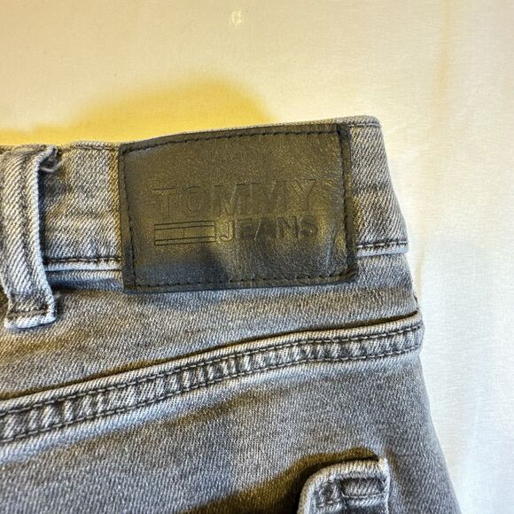 Tommy Jeans Scanton Slim Men’s 42x31 Gray Wash Denim Stretch Jeans Workwear - Picture 9 of 16